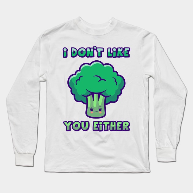 mean broccoli Long Sleeve T-Shirt by Daribo